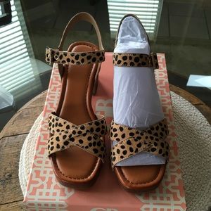 Gianni Bini Leopard Sandal 8 NWT